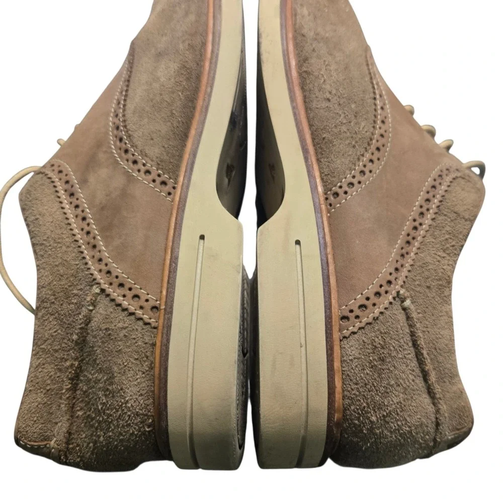 Sperry Top Sider Gold Cup Collection Mens 11.5 M Beige Suede Oxford Boat Shoe